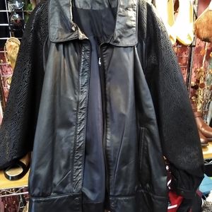 COMINT Black Leather Jacket